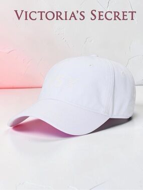 Victoria's Secret VSX White UV Activated Graphic Logo Baseball Hat